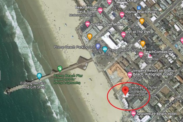 Sandcastle Hotel on map
