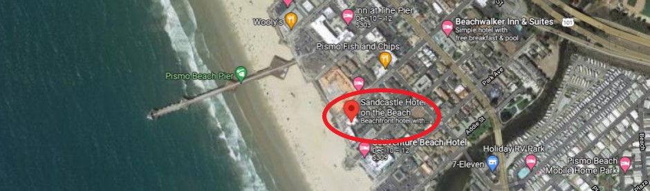 Sandcastle Hotel on the Beach, Pismo mag