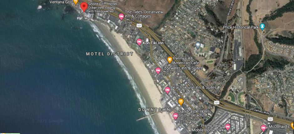 Shore Cliff Hotel on map